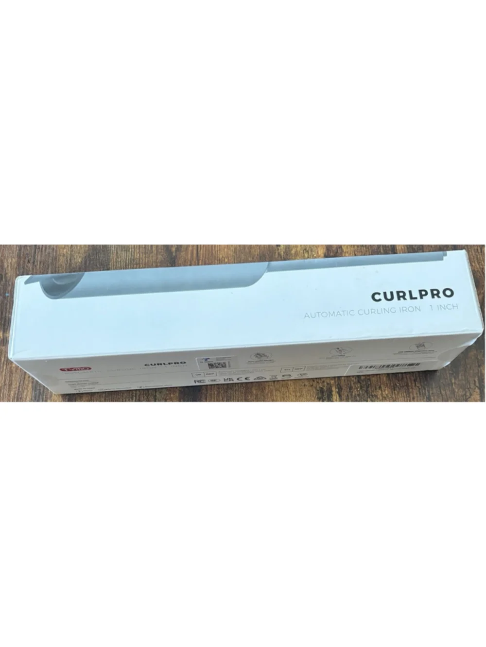 TYMO CURLPRO 1 Inch Automatic Rotating Curling Iron Wand Beach Waves HC503 Gray
